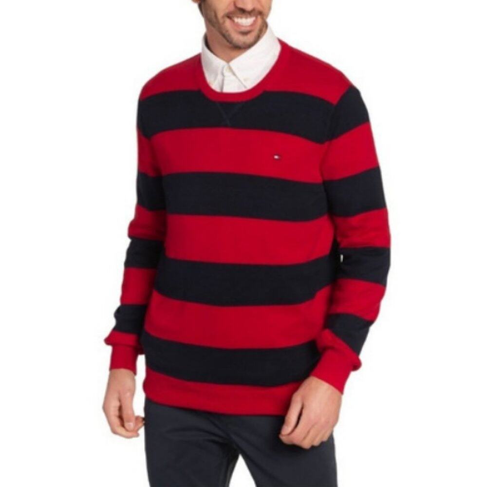 NWT Tommy Hilfiger Men's Crew Neck Cotton Sweater